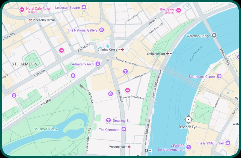 Map preview showing curated coworking venues