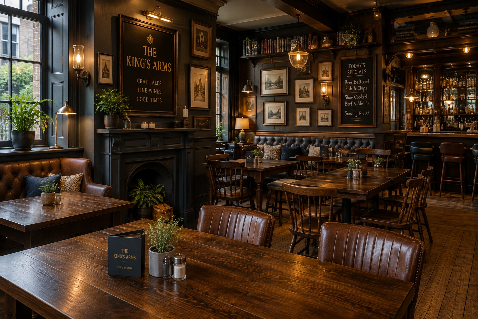 Welcoming pub interior
